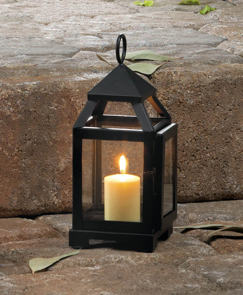 BLACK MINI CONTEMPORARY LANTERN – Sigma Distributors