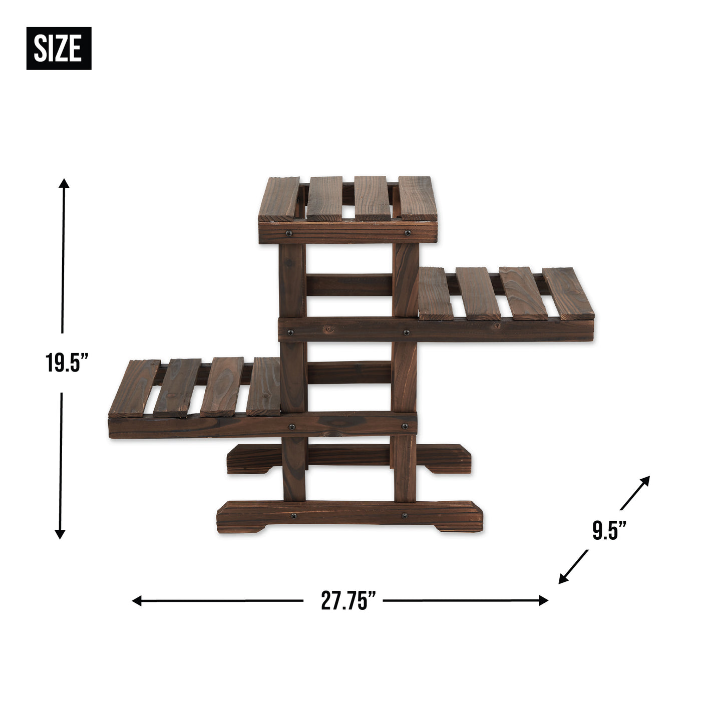 zigzag plant stand