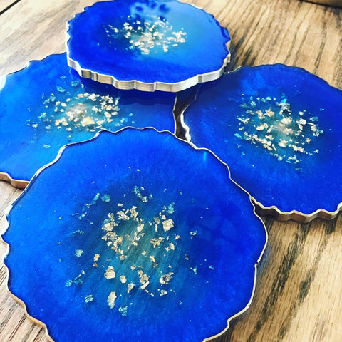 Luxe Handcrafted Resin Coaster Sets from Cambrae Creative
