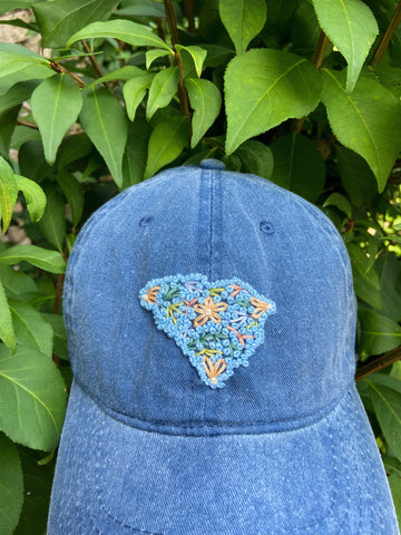 Hand Embroidered State Hat from A Green Daisy