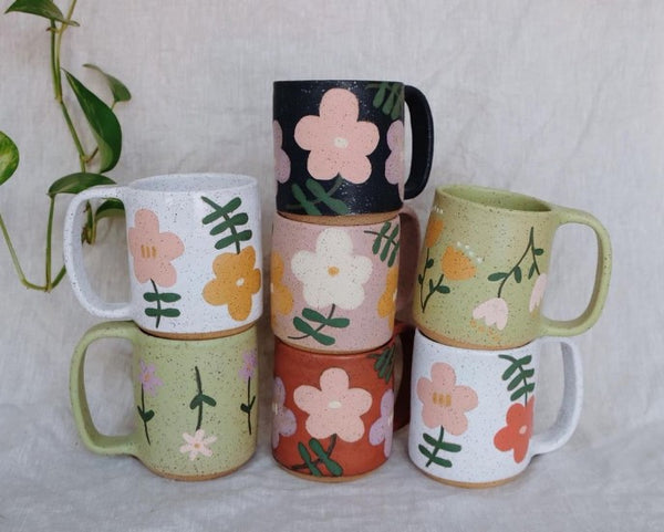 ML Pottery Clay Mugs