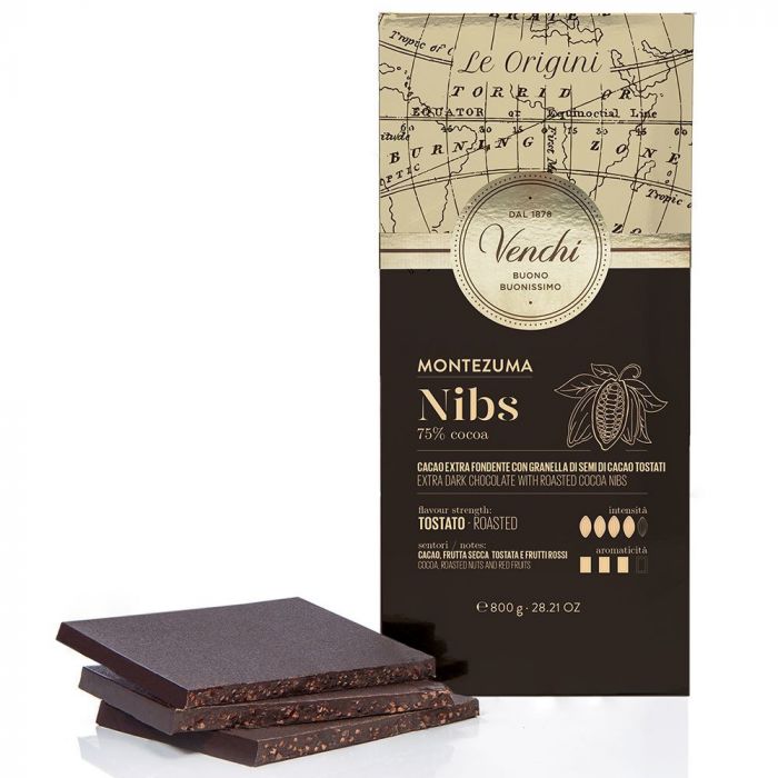 Buy Venchi 75% Extra Dark Chocolate Bar 