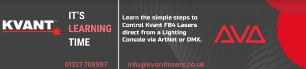 Learn how to control your Kvant or Unity FB4 Laser direct over an Avolites Lighting Desk