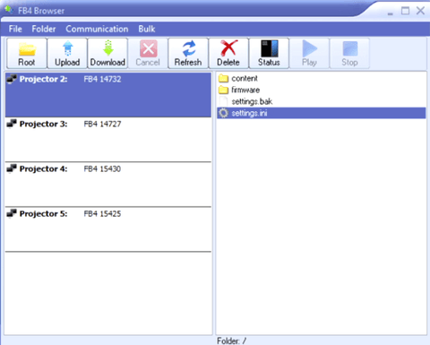 Quickshow Laser Software Settings