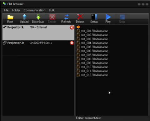 Showing Test Frames in the Beyond Laser Software