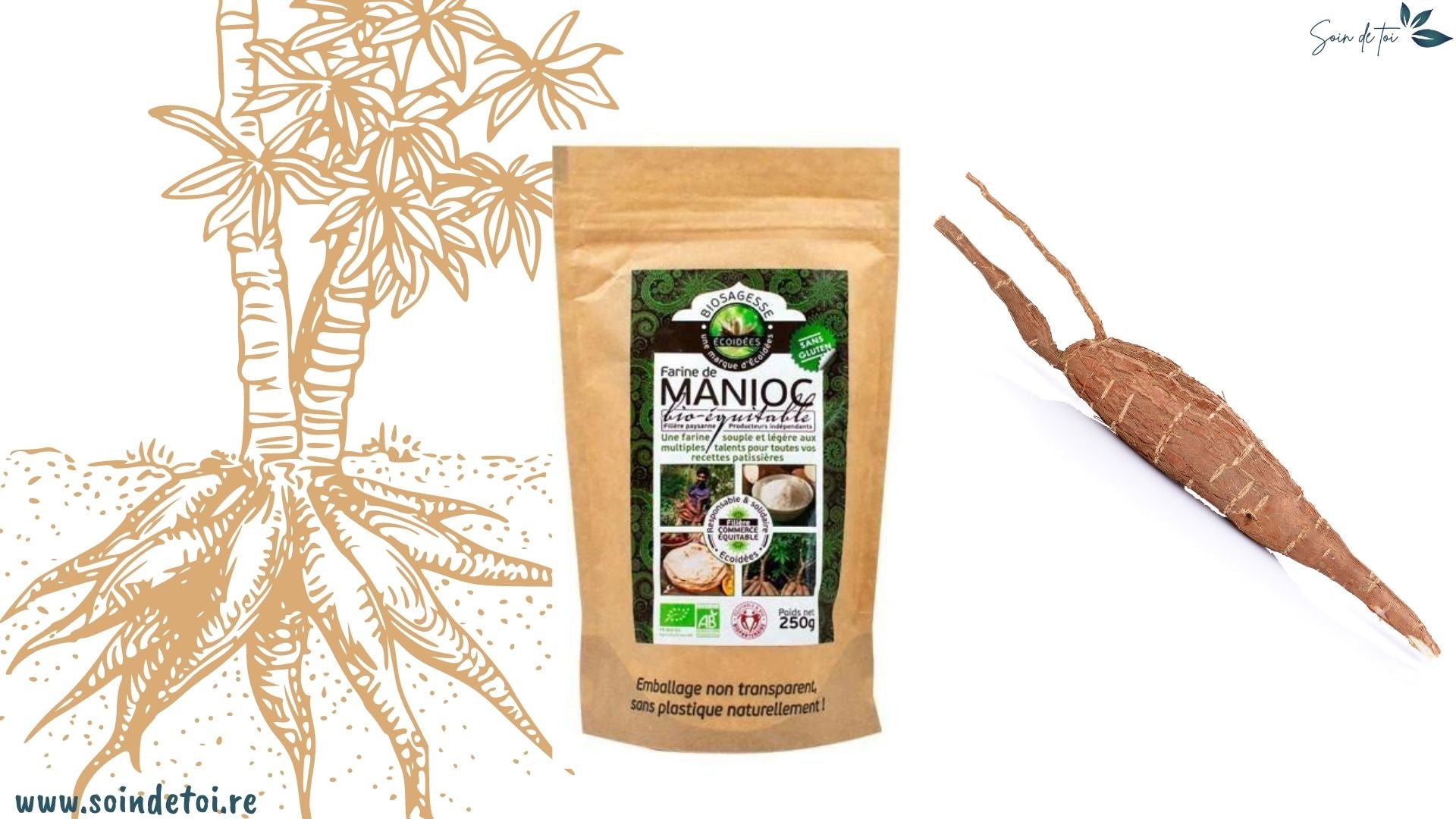 Farine de manioc : une farine souple et légère