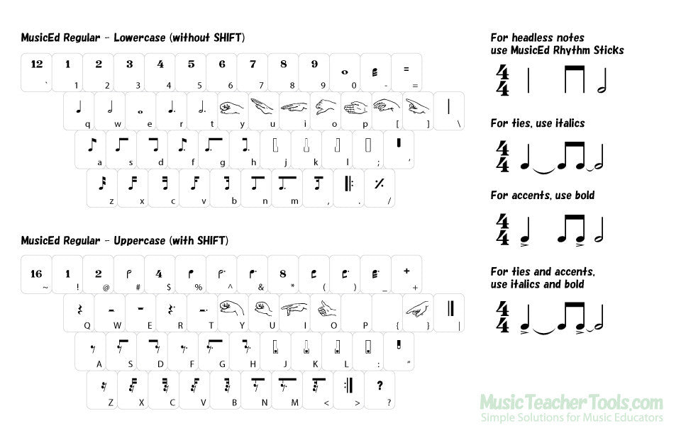 music font lengkap untuk words