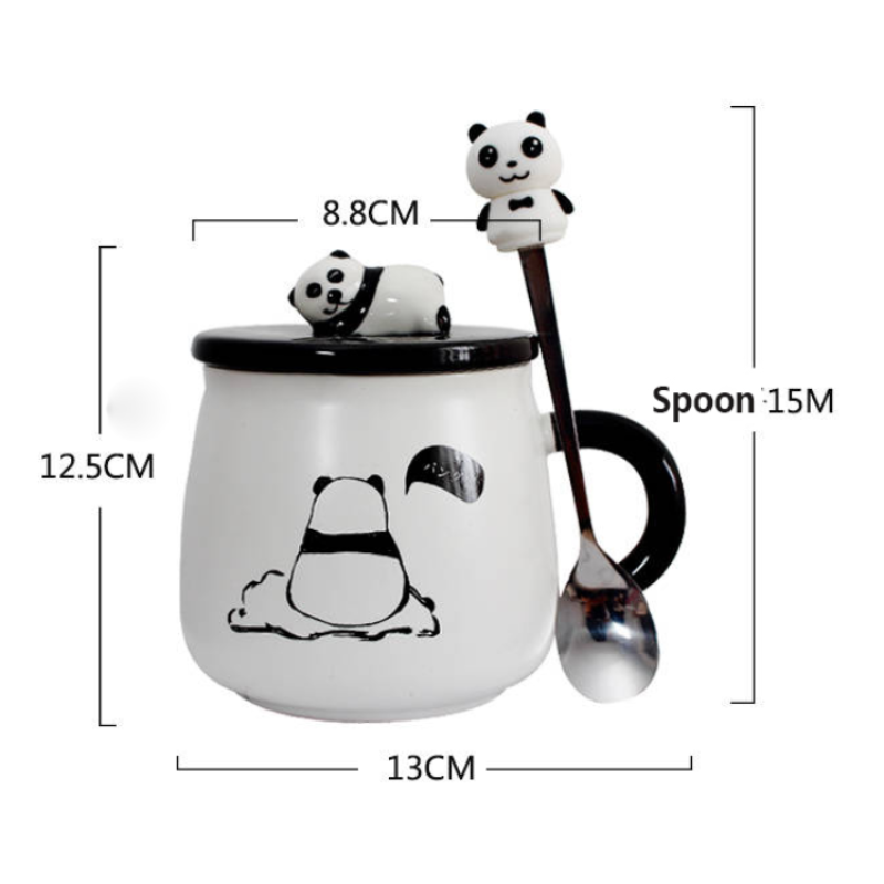 Cute Panda Ceramic Mug – Kawaiies