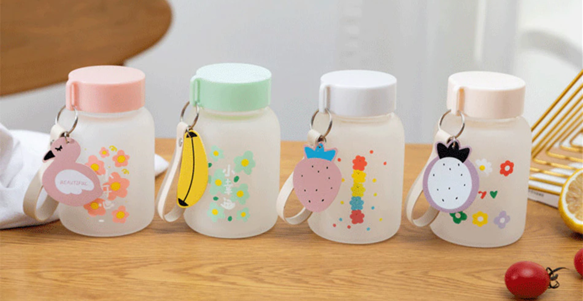 Cute Flowers Small Water Bottle – Kawaiies