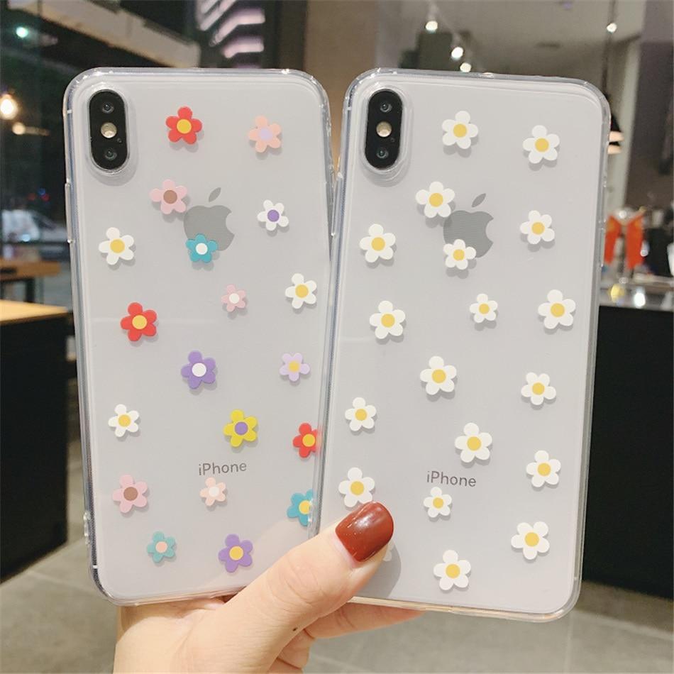 Clear Summer Daisy Iphone Case Kawaiies