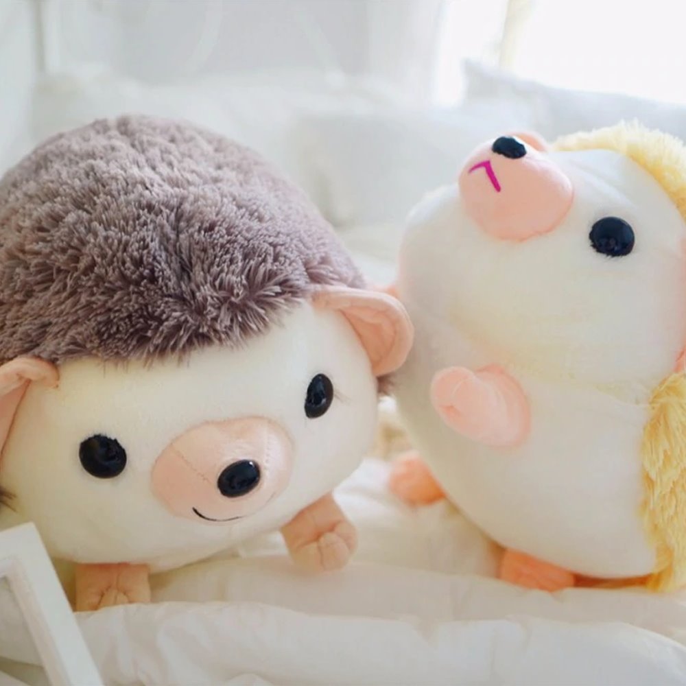 kawaii hedgehog plush