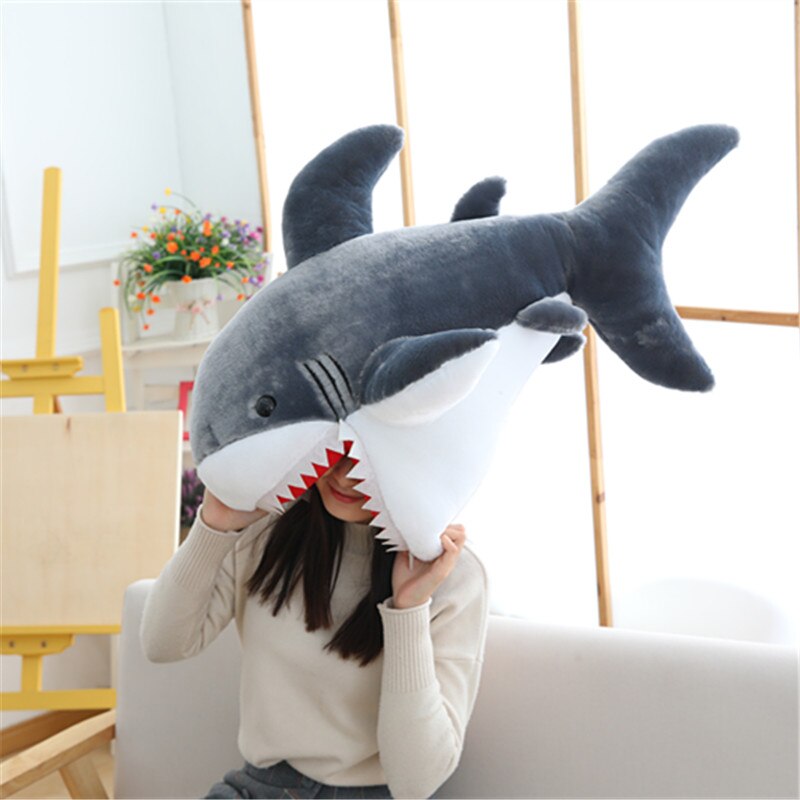 fluffy shark plush