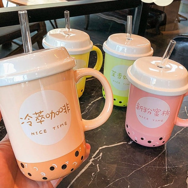 Cute Summer Fruits Ceramic Cups – Kawaiies