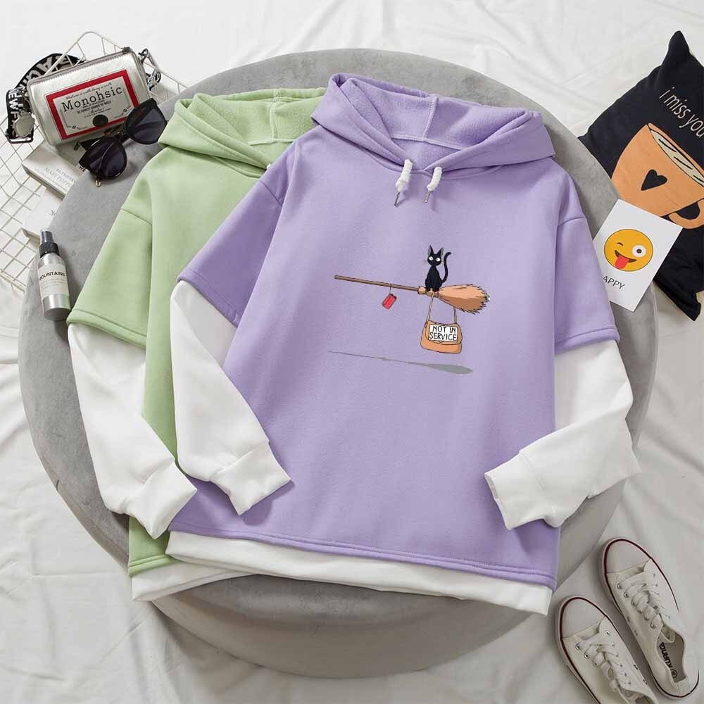 SHIYAO Cute Demon Slayer Hoodie Anime Cat Ear Hooded Sweatshirts Crop Top  for Women Teen GirlsBlackXL  Walmartcom