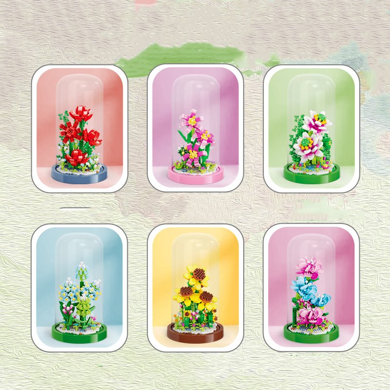 Flowers in a Pot Micro Building Blocks – Kawaiies