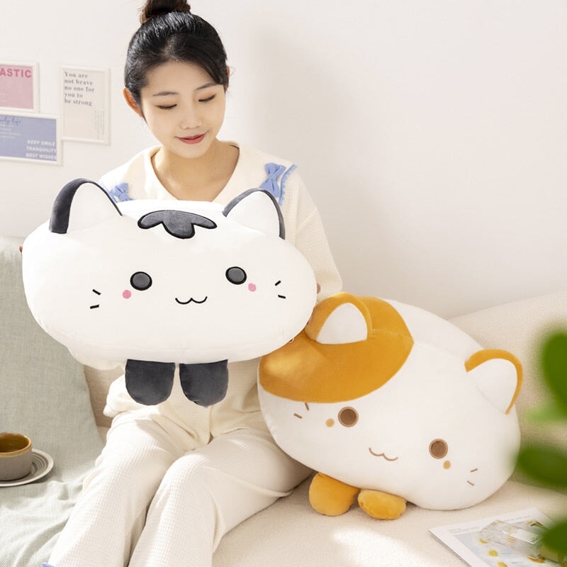 Round Fluffy Animal Pillow Plushie Collection – Kawaiies