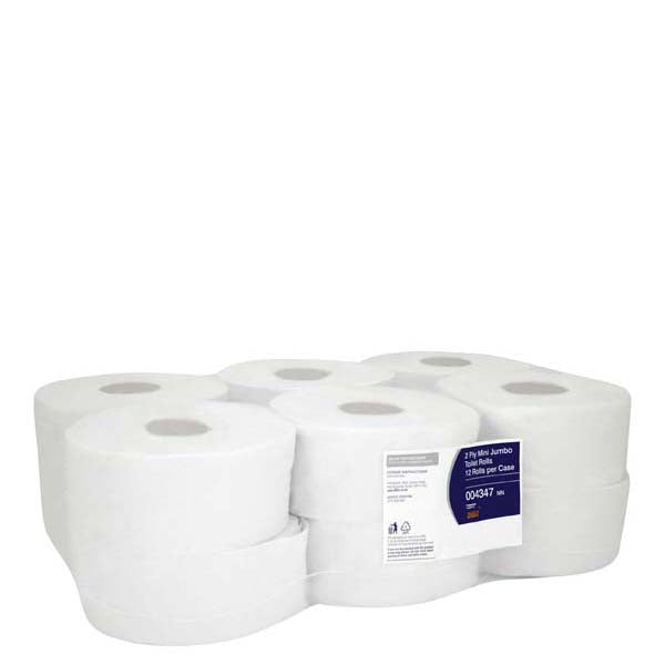 Mini Jumbo Toilet Roll White 2Ply – Bidfood Catering Supplies