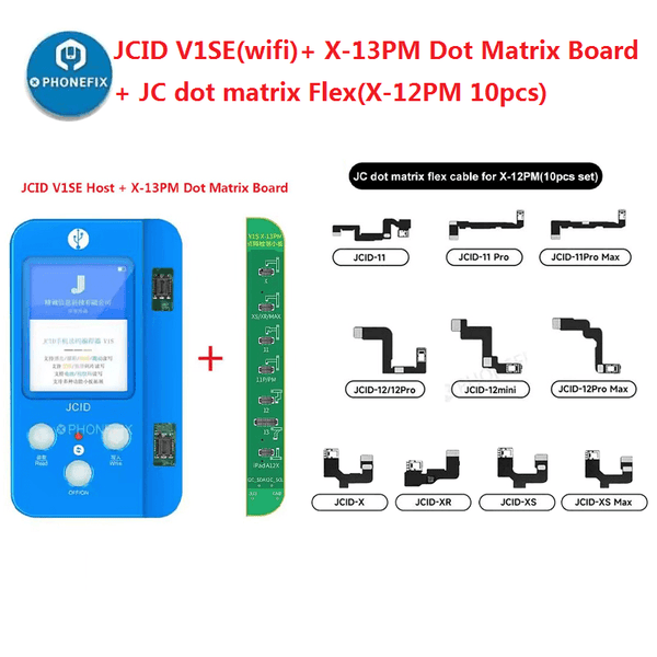 JC-iPhone X-12PM Dot Matrix Cable, não precisa de solda, ler escrever,  suporte V1SE, V1S, V1SPRO, JCID Face ID Flex, sem solda - AliExpress