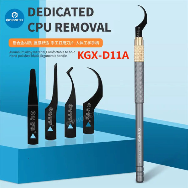 2UUL 3 in 1 CPU BGA IC Chip CPU Shovel Remover PCB Underfill Clean Thin  Blades Motherboard Maintenance Blade Glue Rework Repair - AliExpress