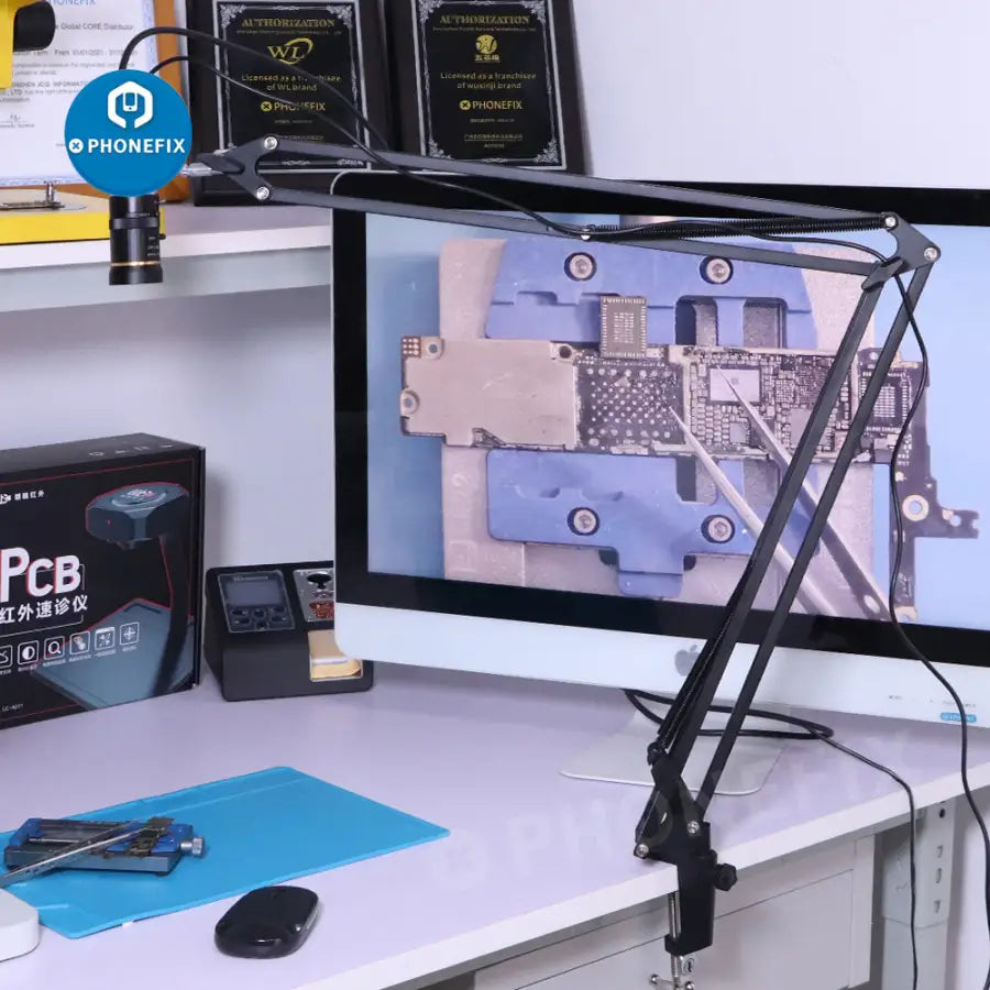 Universal Bracket Adjustable Boom Table Holder For Microscope Camera