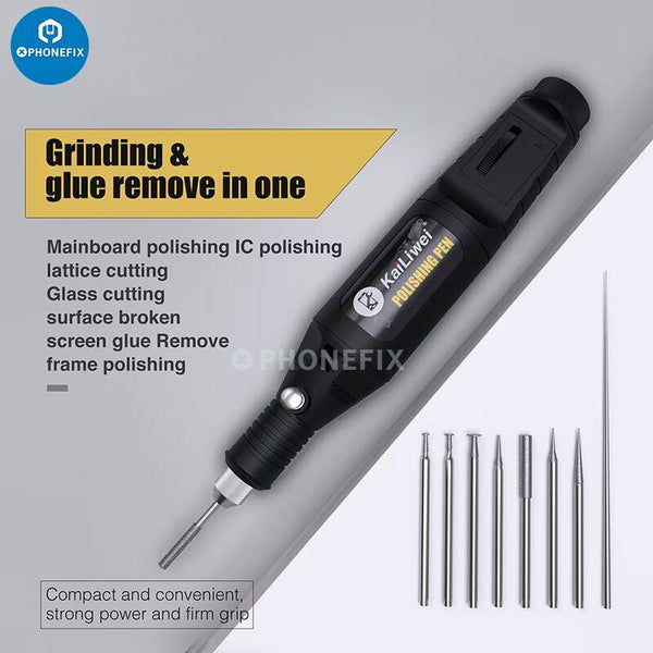 RELIFE RL-068C Electric Grinding Pen Intelligent Engraving Pen for Mobile  Phone CPU IC Rust Remover Glue Tools Wholesale