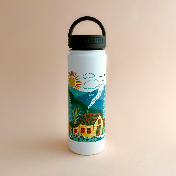 Mini Blossom Village 12oz Water Bottle