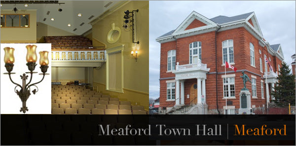 custom chandelier wall lights for meaford town hall