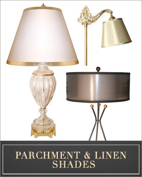 custom parchement and linen shades