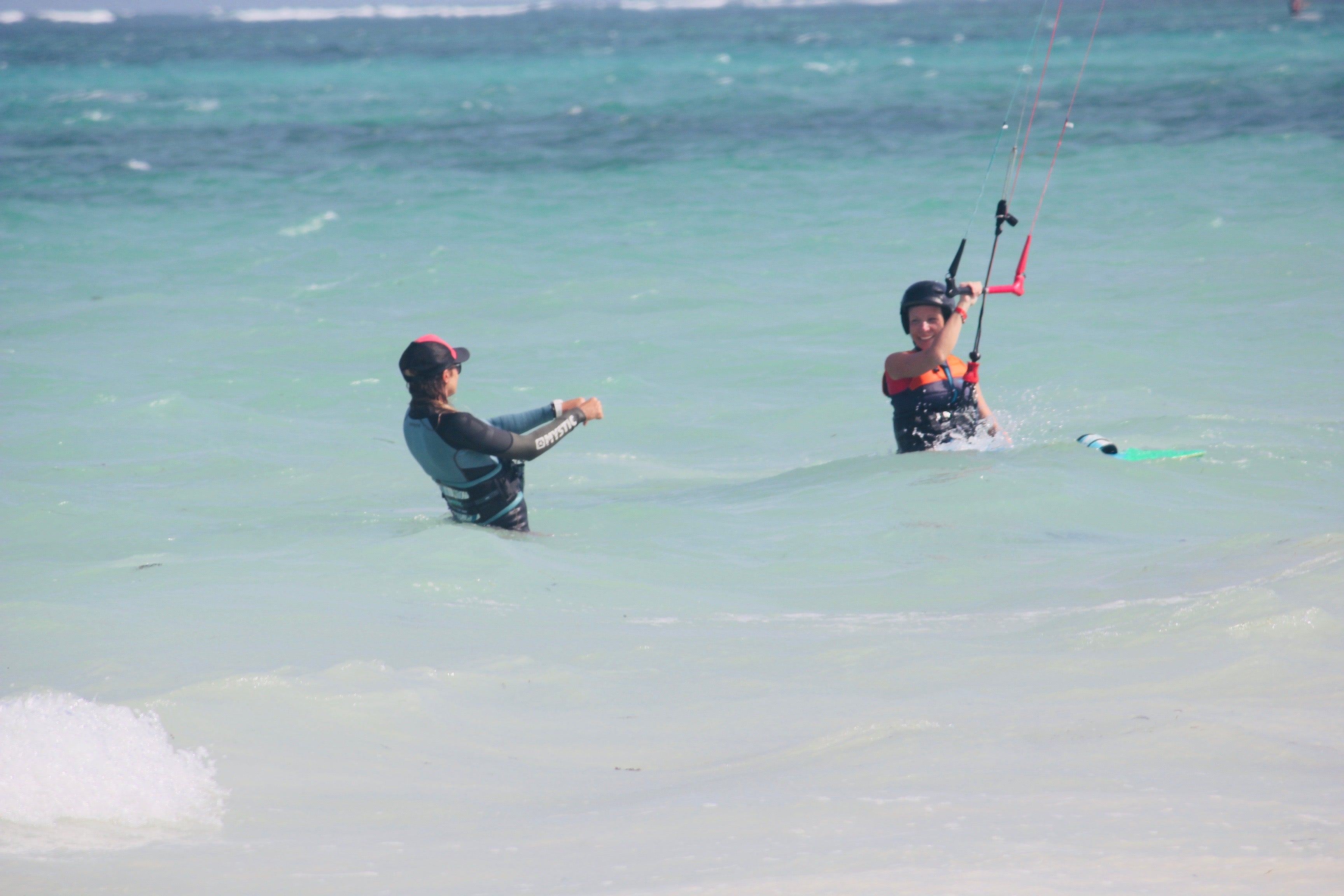 learn kiteboarding in warm water