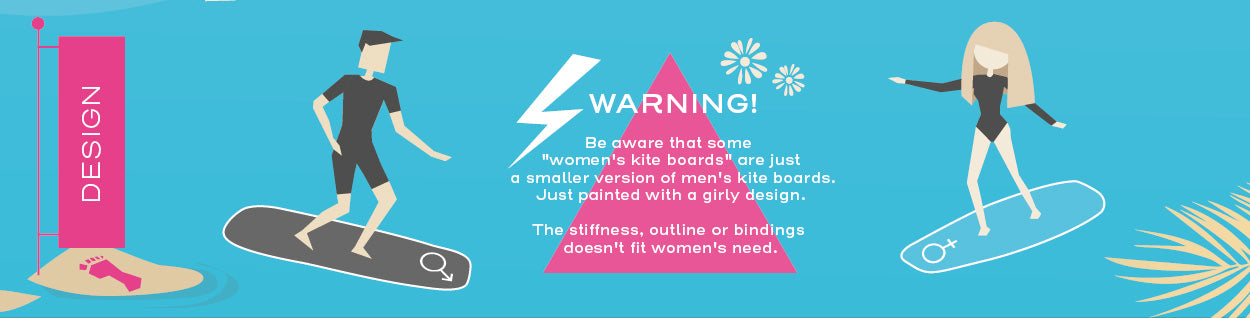 women's kiteboards - not only pink and flowery