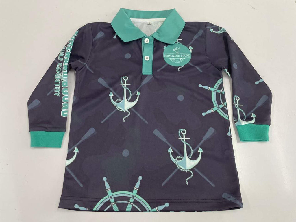 Gulf Country Kids Fishing Shirt- Anchor