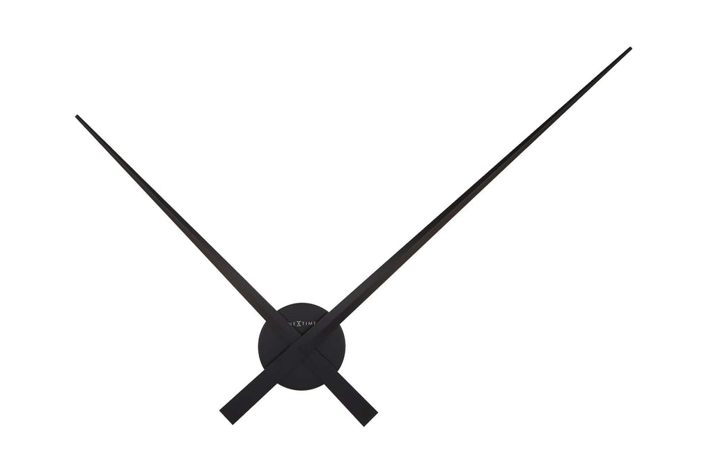 Nextime Large Wall Clock 85 Cm Aluminum Black Hands