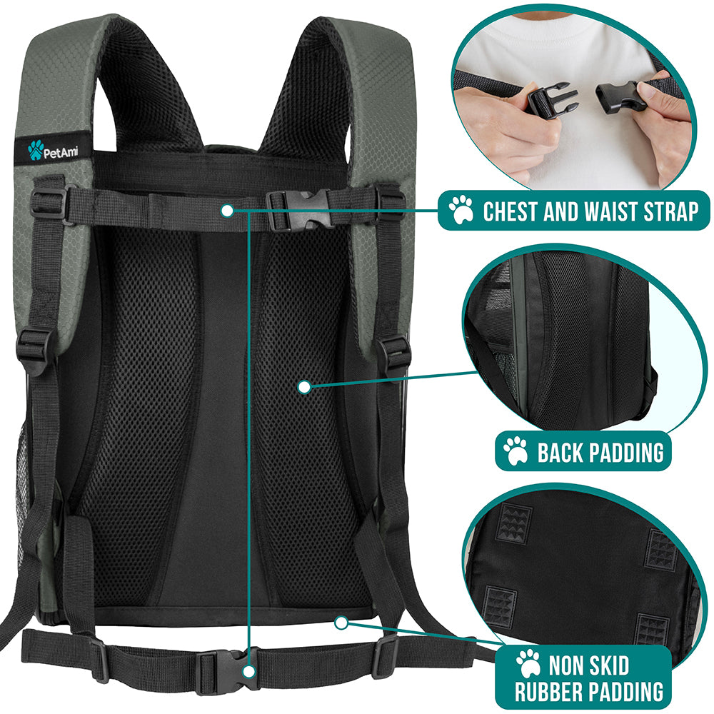 Deluxe 2-Way Entry Pet Carrier Backpack – PetAmi
