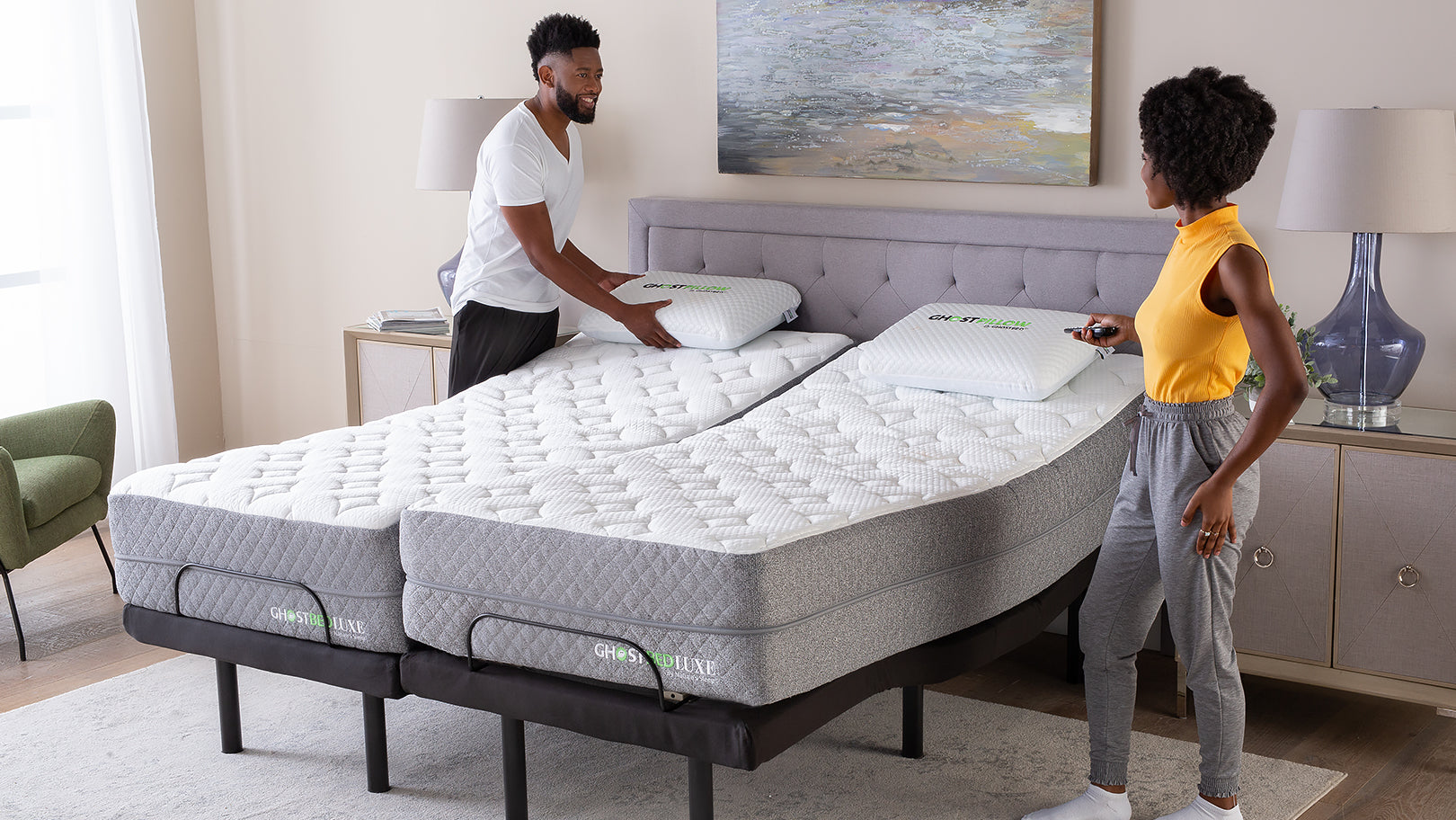 ghostbed split king mattress