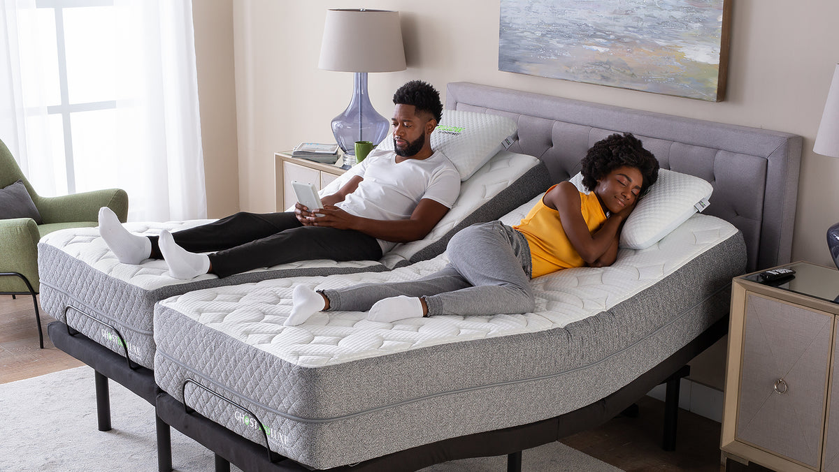 split king adjustable bed with mattress