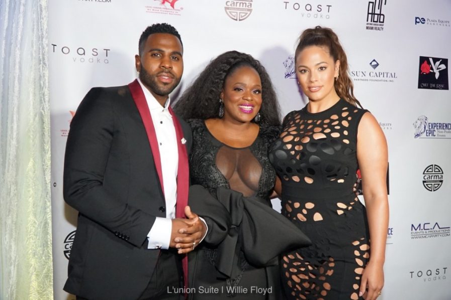 ashley graham in murmur web dress miami