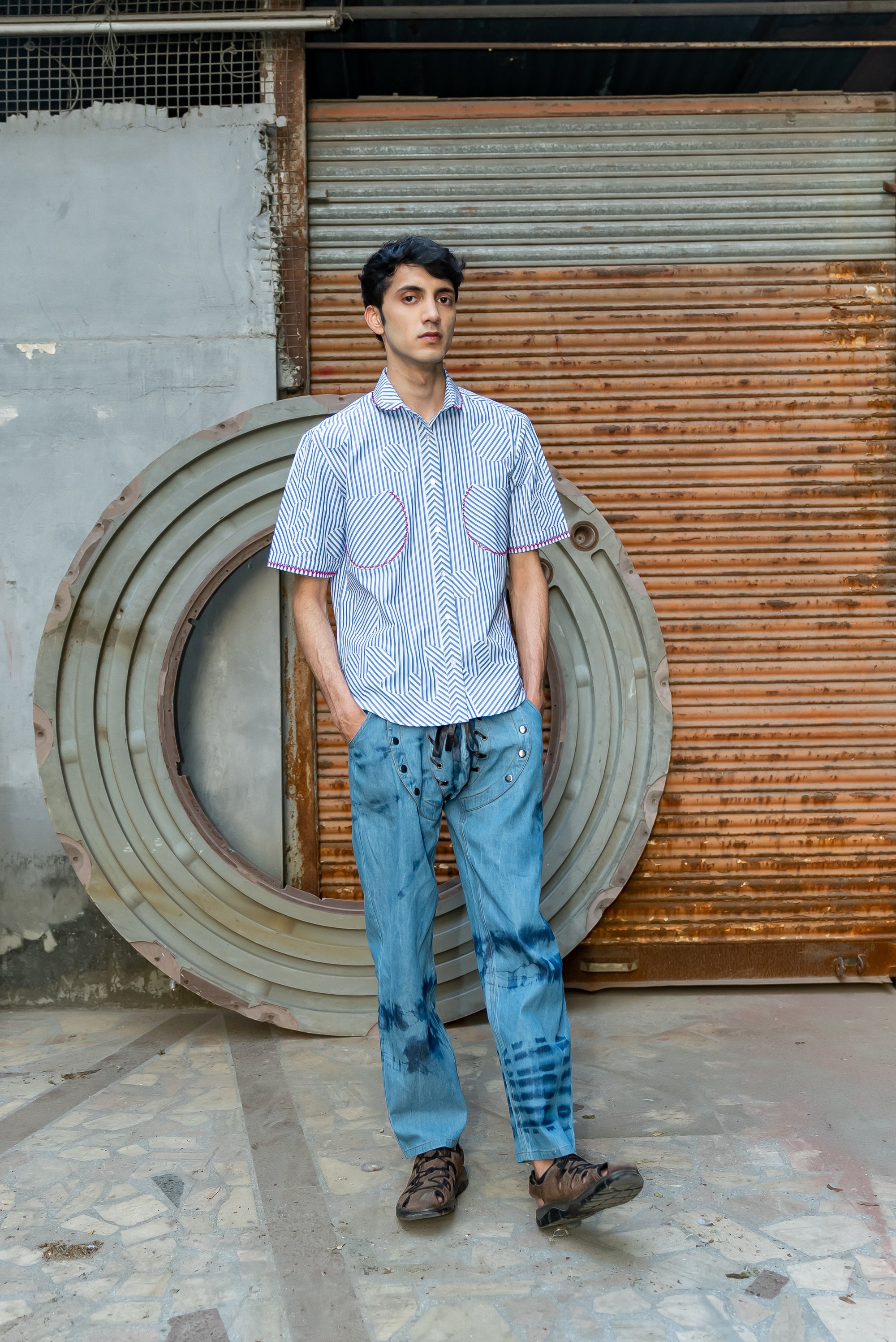 Stacked Utility Denim Jeans - Industrial Blue – SMOKERISENY.COM