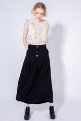 *Restocked* Karmen Flared Buttoned Trousers in Black | S,M,L,XL