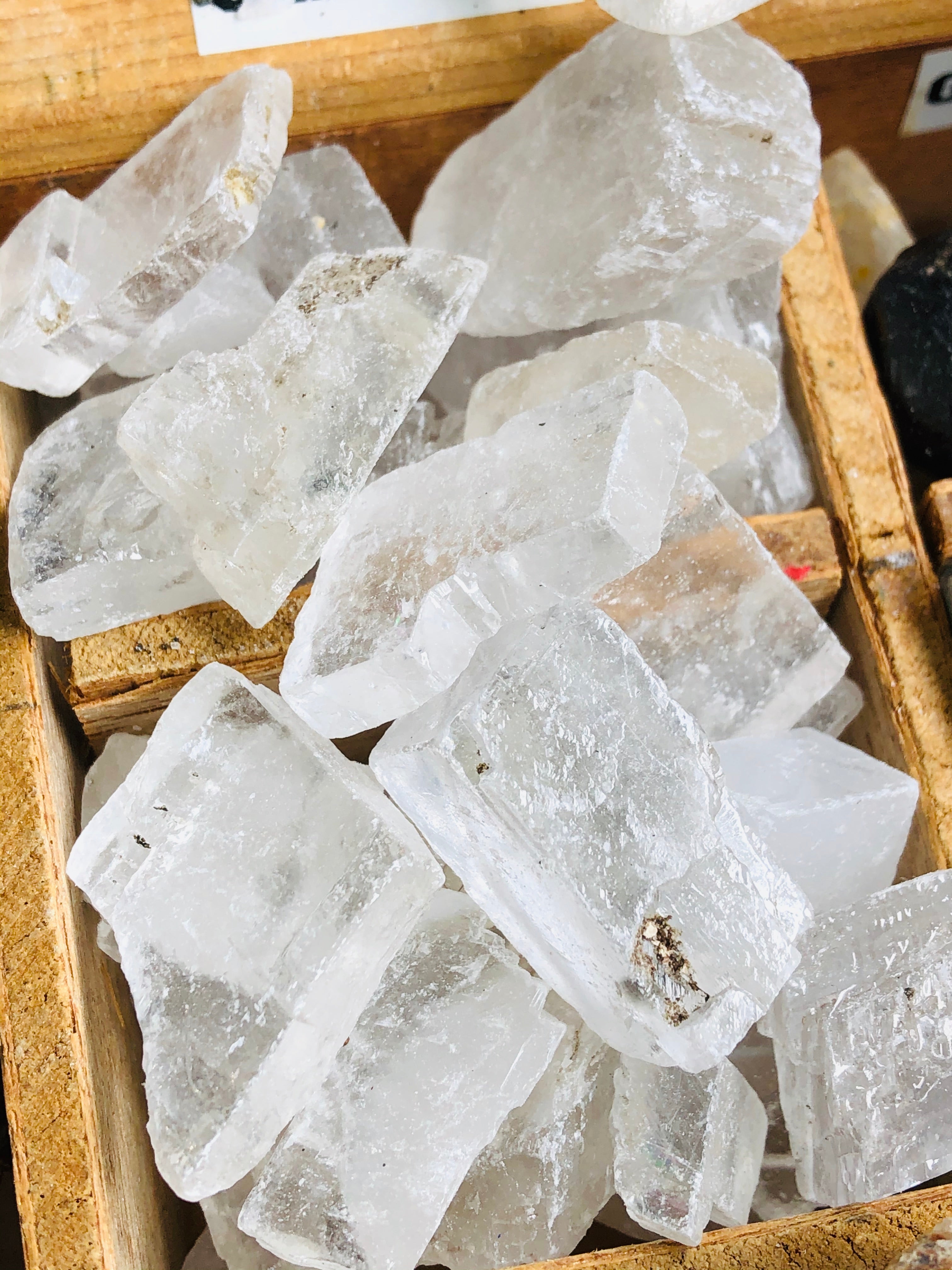 White Cubic Calcite