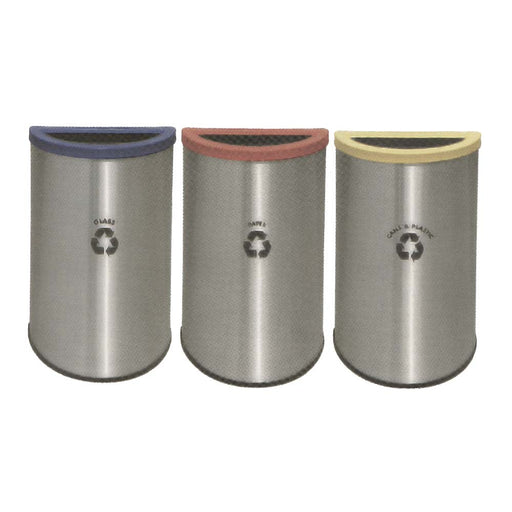 345 mm Semi Round Powder Coating Lid And Stainless Steel Body Bin Lead — AlatDapur