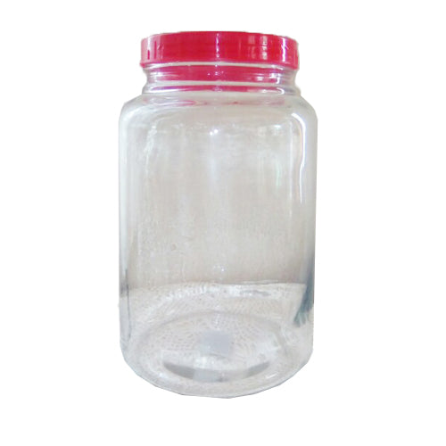 circular glass jar