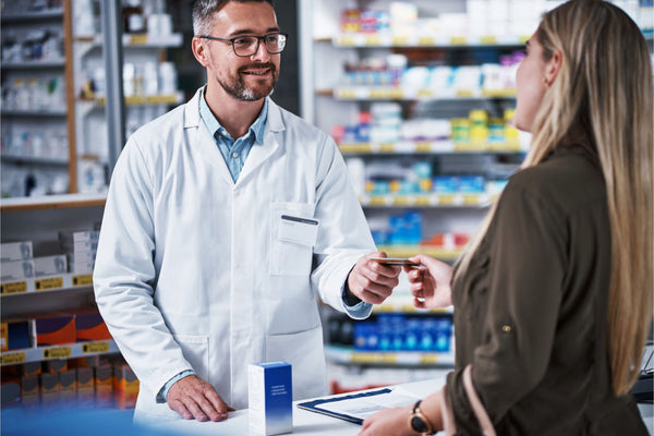 A person speaking to a doctor about over-the-counter (OTC) treatments