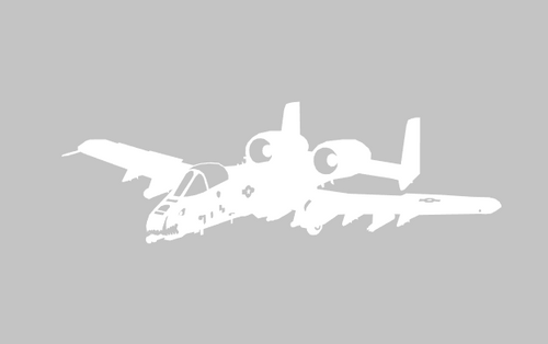 a 10 warthog silhouette