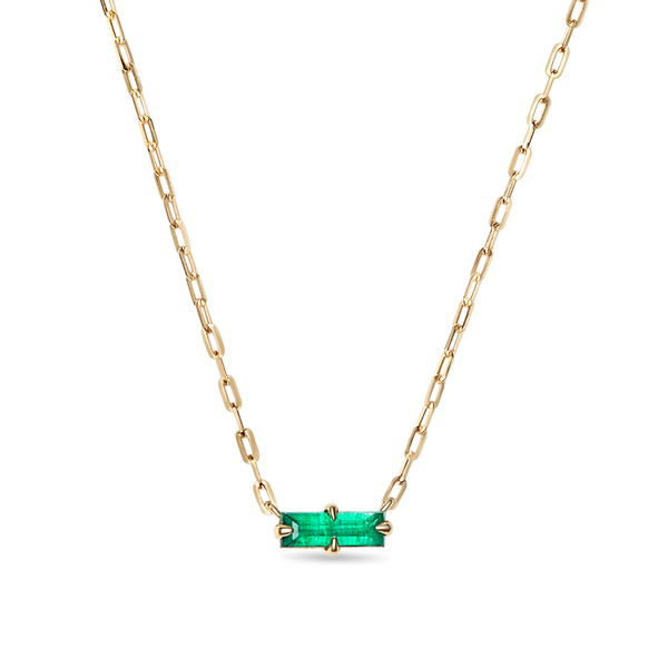 Cleo Necklace, Cleopatra Necklet, Gold Chain, Emerald Gem Stone, Stacking  Necklace, All Seeing Eye Jewellery, Modern Jewellery 