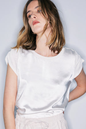 Julia Satin Top - Blu Home