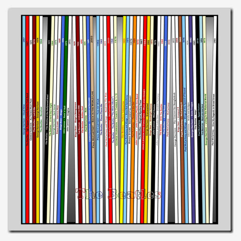 The Beatles Record Collection Print