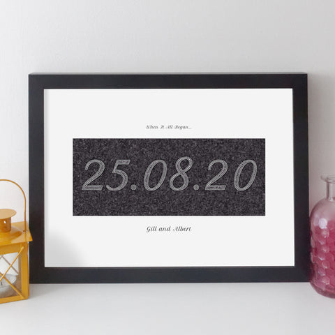 Personalised Special Date Print