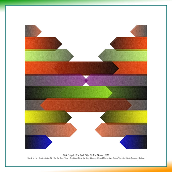 pink floyd - the dark side of the moon - elevencorners geometric art for albums