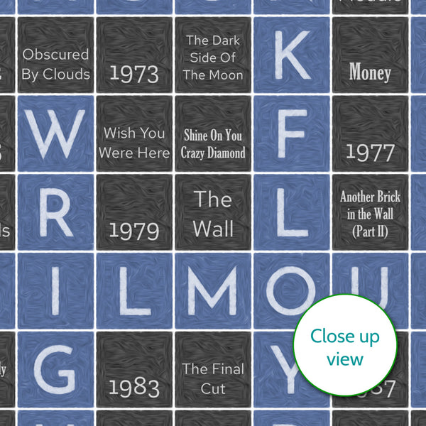 Pink Floyd crossword poster