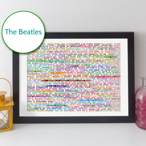 The Beatles albums and songs print